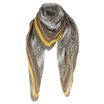 Dante 6 Rokit Scarf - Taupe Print Dante 6 Rokit Scarf - Taupe Print